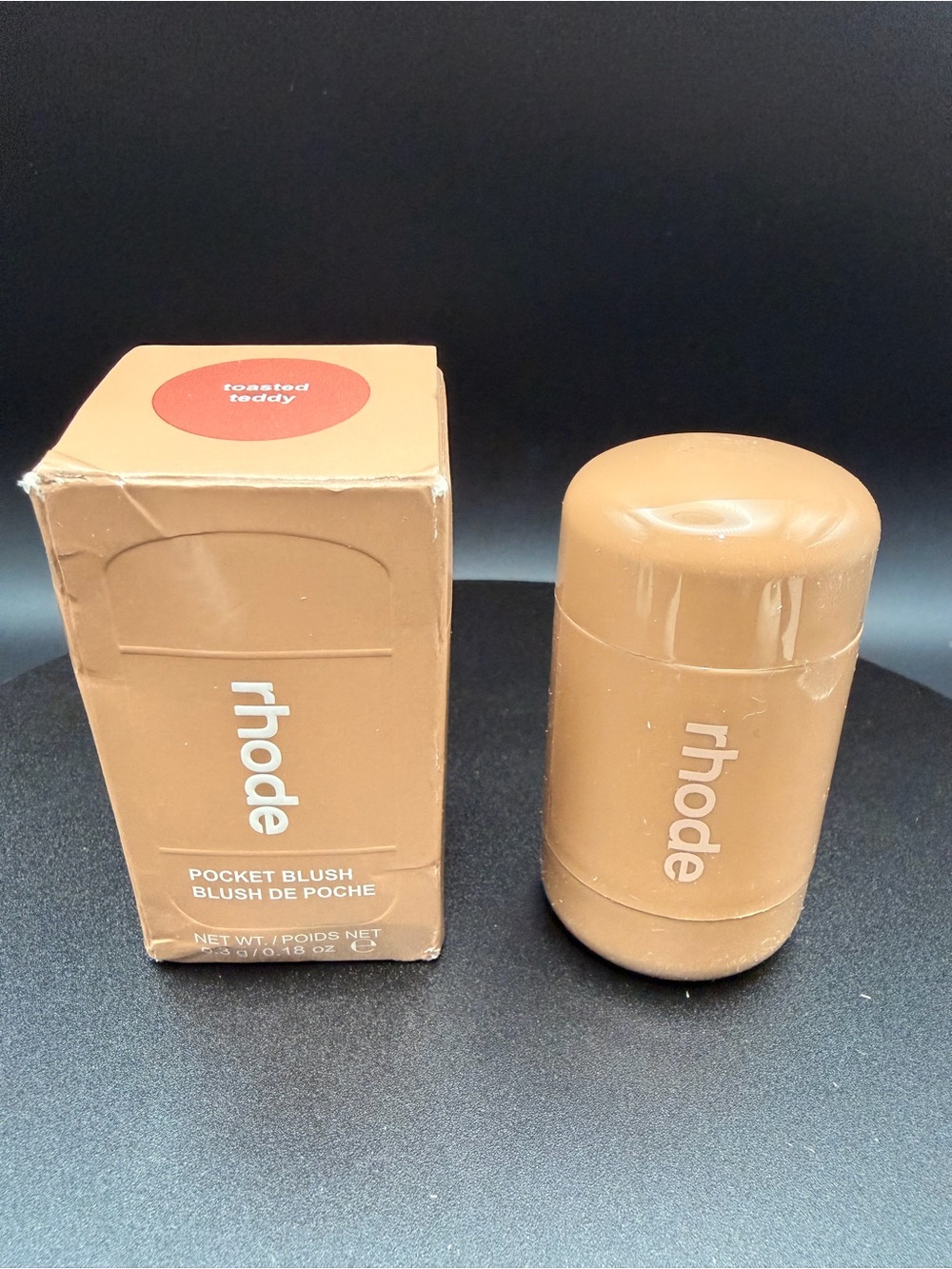 RHODE Pocket Blush Stick — Toasted Teddy Tan